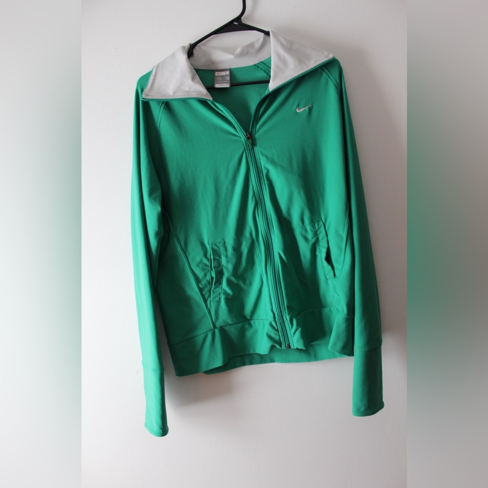 Nike Women's Green and White Jacket